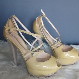 CASADEI  Sexy Peep-Toe Platform Heels